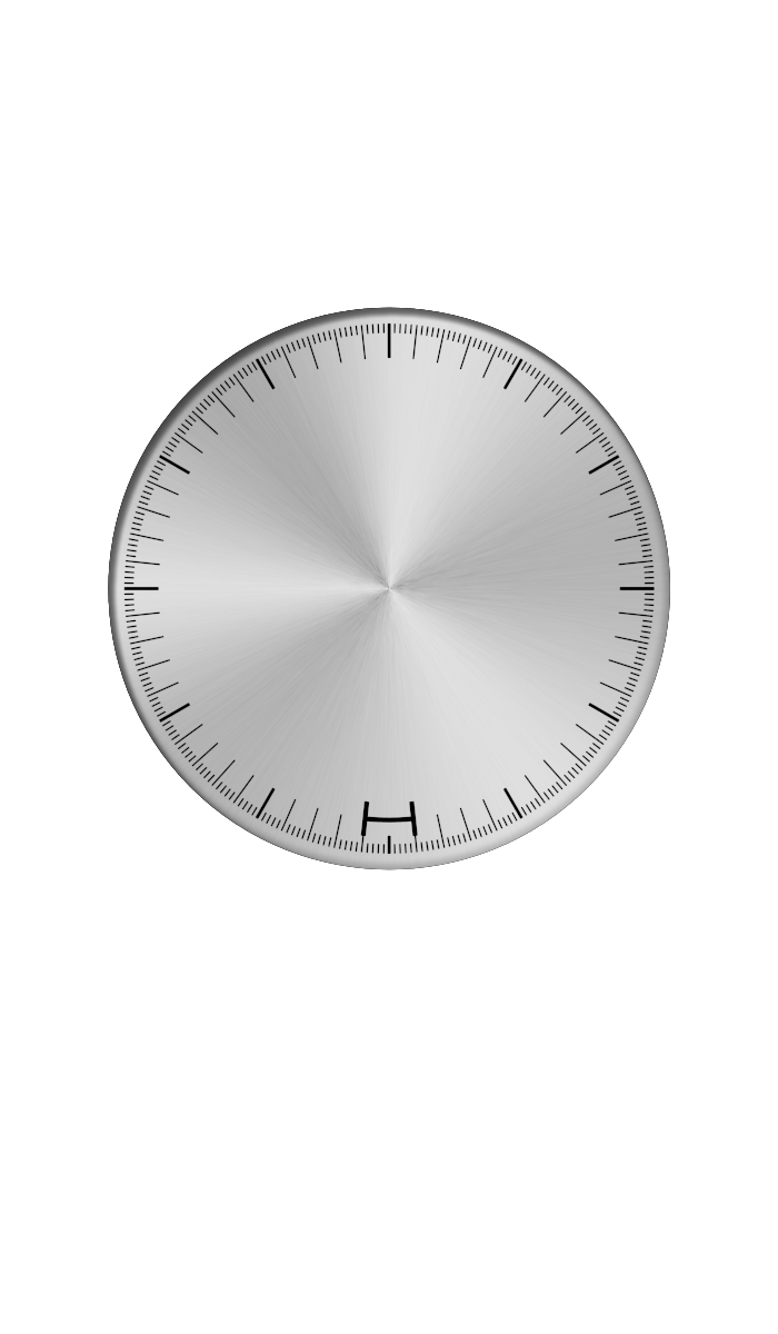 Two Hander Dial Steel Horae